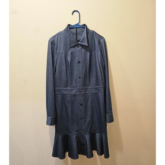 Women's‎ Doncaster Collection Chambray Shirt Dress Blue Size 8 - Picture 1 of 8